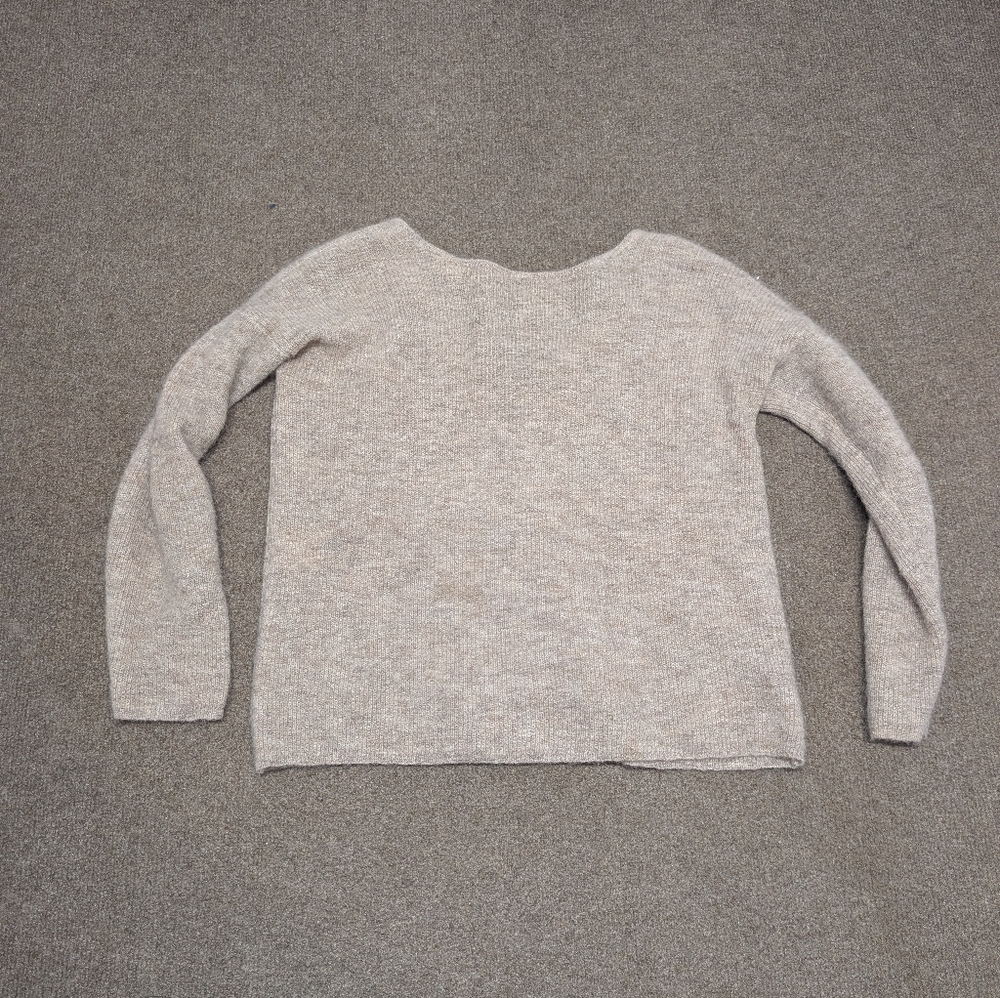 La Mailee Sezane Paris Knit Mohair Alpaca V-Neck Cardigan (Women's Medium) - Picture 4 of 9